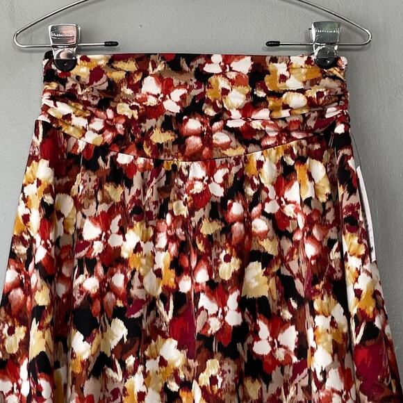 Apt 9 Size Medium Dark Floral Artsy Asymmetrical Knit Skirt Earthy Whimsigoth - Picture 4 of 10